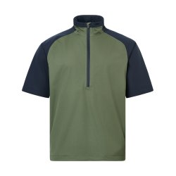 Abacus Bounce kortrmet herre regnjakke - Grn/Navy